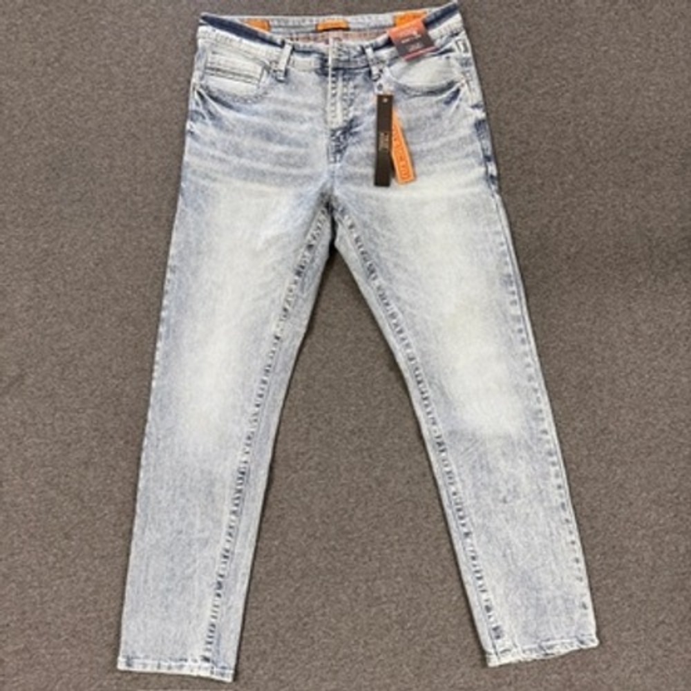 Modern True Rebel 801 Slim Fit Jeans Mens 32x30 Light Blue Excellent Denim Pants